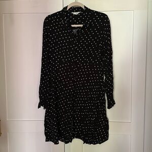 Ripe Fifi polka dot long sleeve shirt dress (maternity)